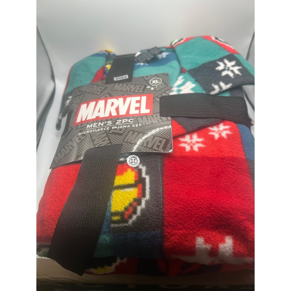 Marvel Men's 2pc Microfleece Pajama Set XL #64